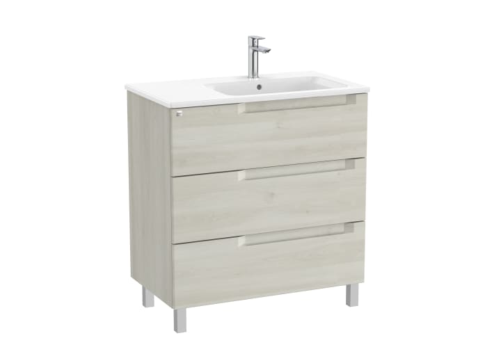 Aleyda Unik (Basin & Vanity Unit) Standard 3 Drawer 800mm Right-Hand