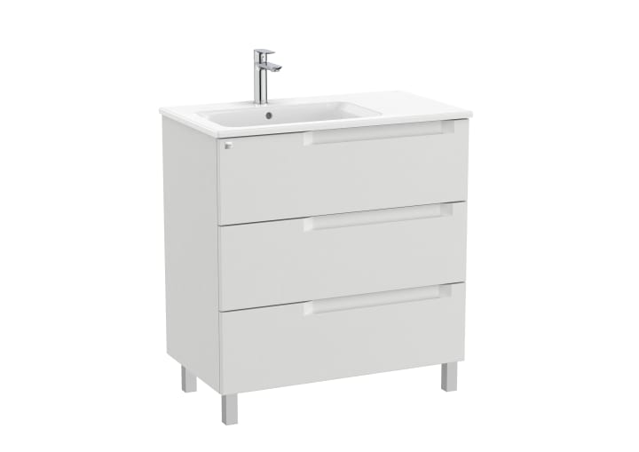 Aleyda Unik (Basin & Vanity Unit) Standard 3 Drawer 800mm Left-Hand