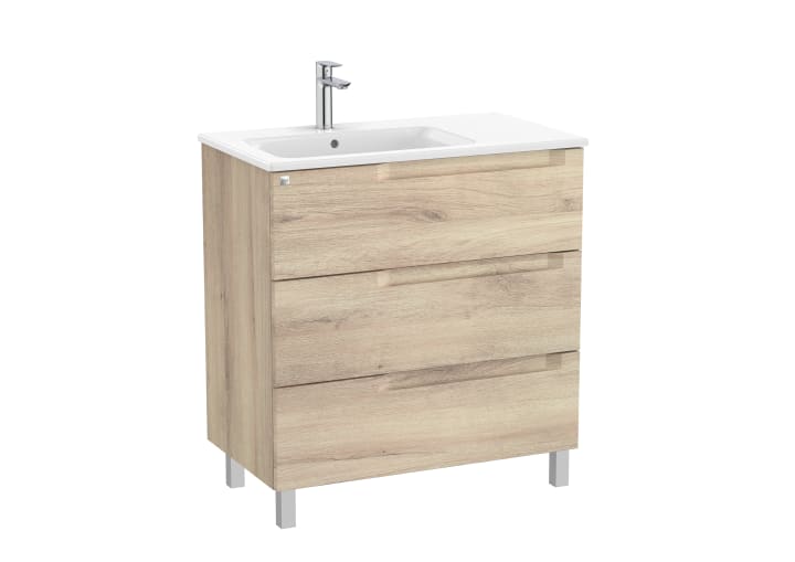 Aleyda Unik (Basin & Vanity Unit) Standard 3 Drawer 800mm Left-Hand