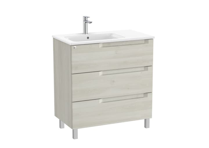 Aleyda Unik (Basin & Vanity Unit) Standard 3 Drawer 800mm Left-Hand