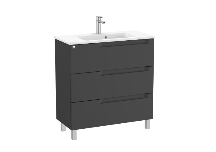 Aleyda Unik (Basin & Vanity Unit) Compact 3 Drawer 800mm