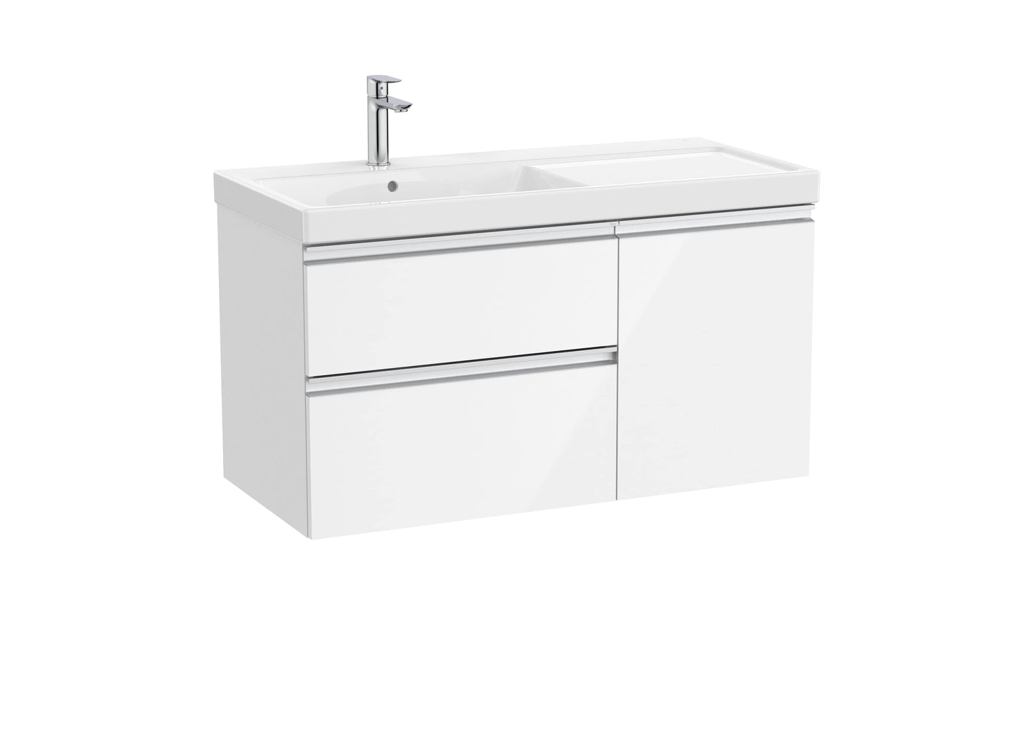 The Gap Vanity Unit 2 Drawer + 1 Door Left-Hand 1000mm