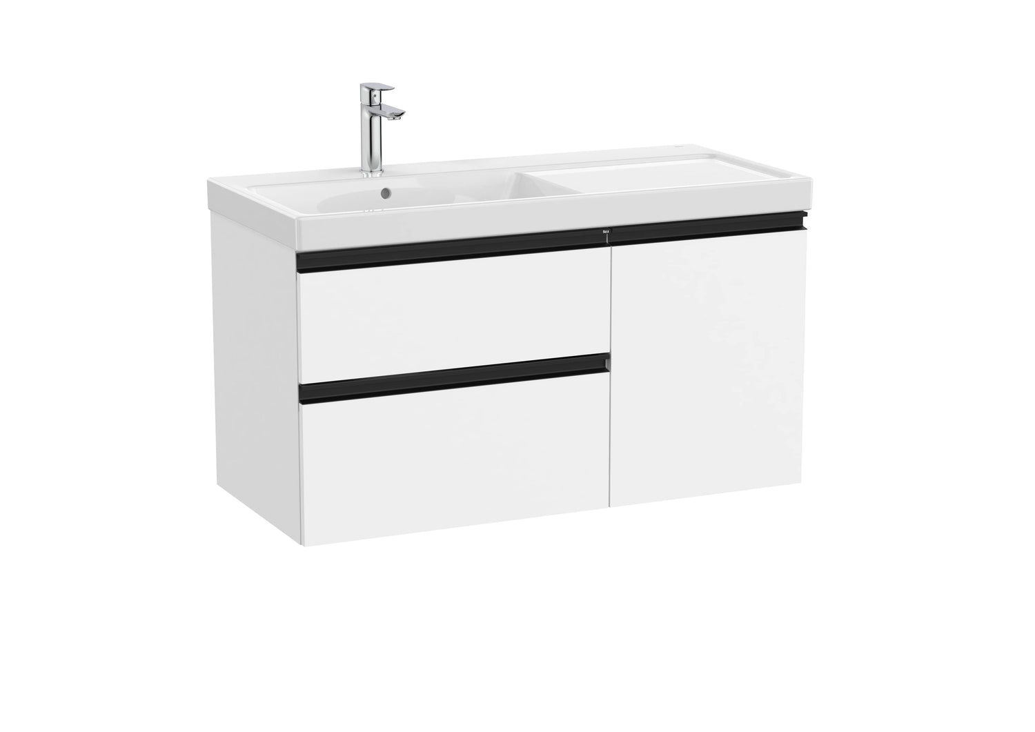 The Gap Vanity Unit 2 Drawer + 1 Door Left-Hand 1000mm