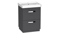 Compass 600 Double Drawer Freestanding Vanity Unit