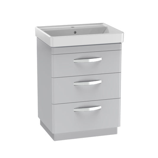 Compass 600 Three Drawer Vanity Unit
