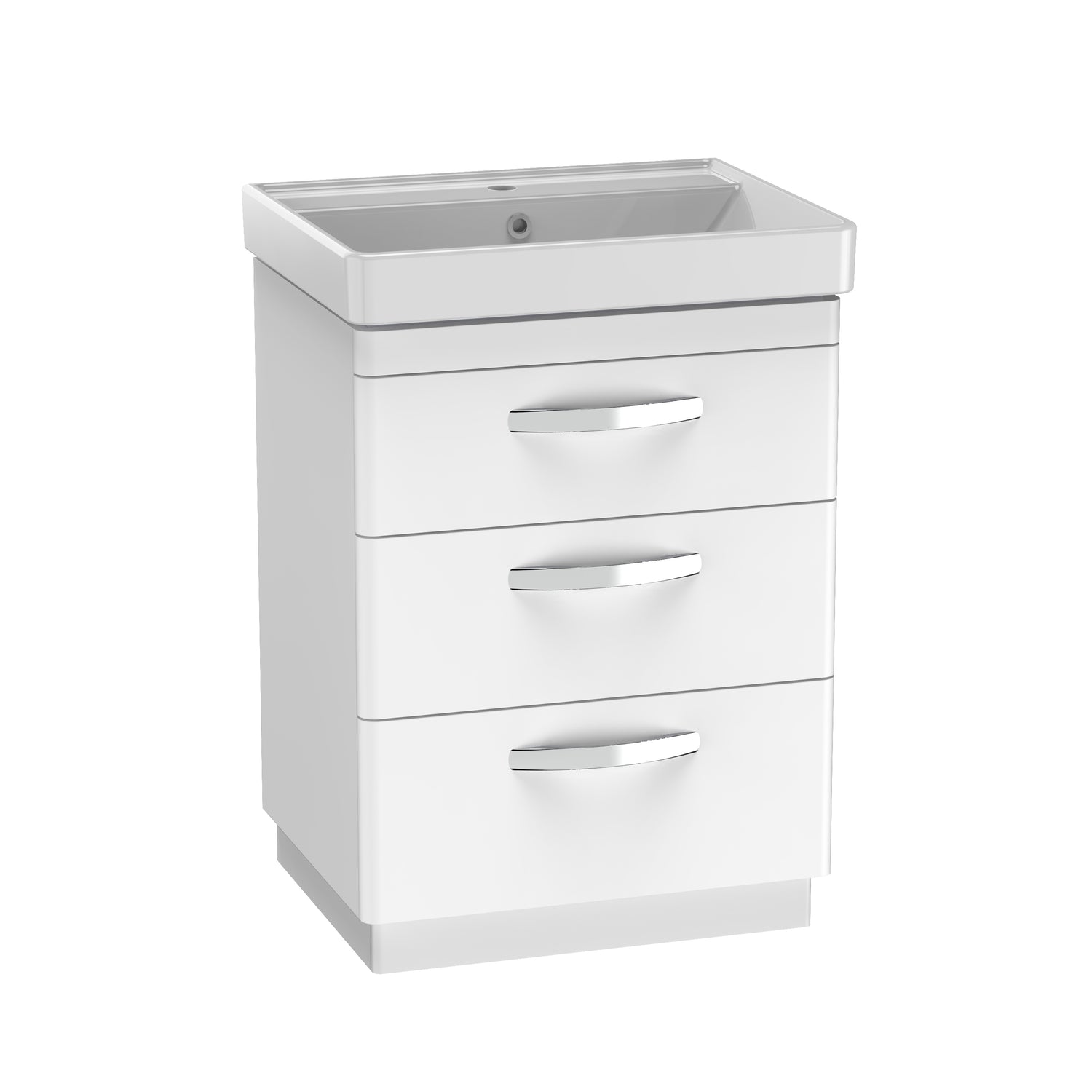 Compass 600 Three Drawer Vanity Unit