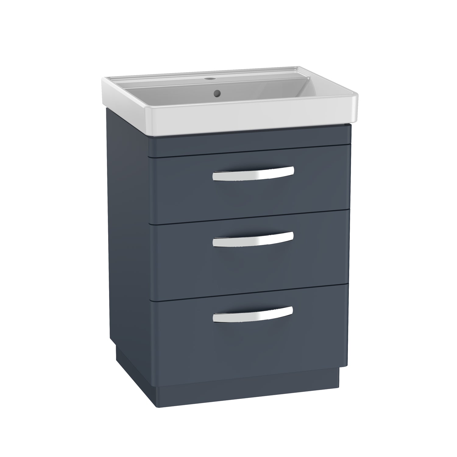 Compass 600 Three Drawer Vanity Unit