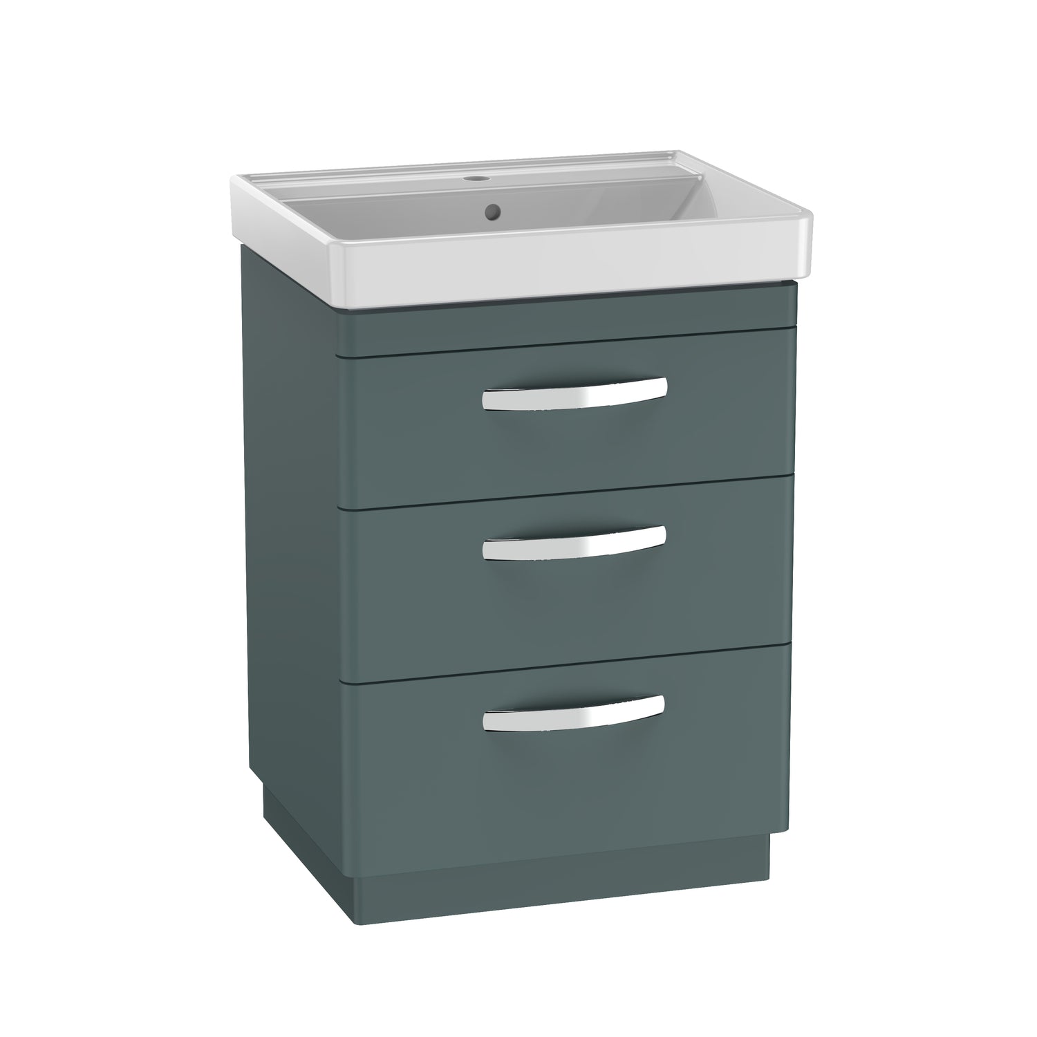 Compass 600 Three Drawer Vanity Unit
