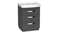 Compass 600 Three Drawer Vanity Unit