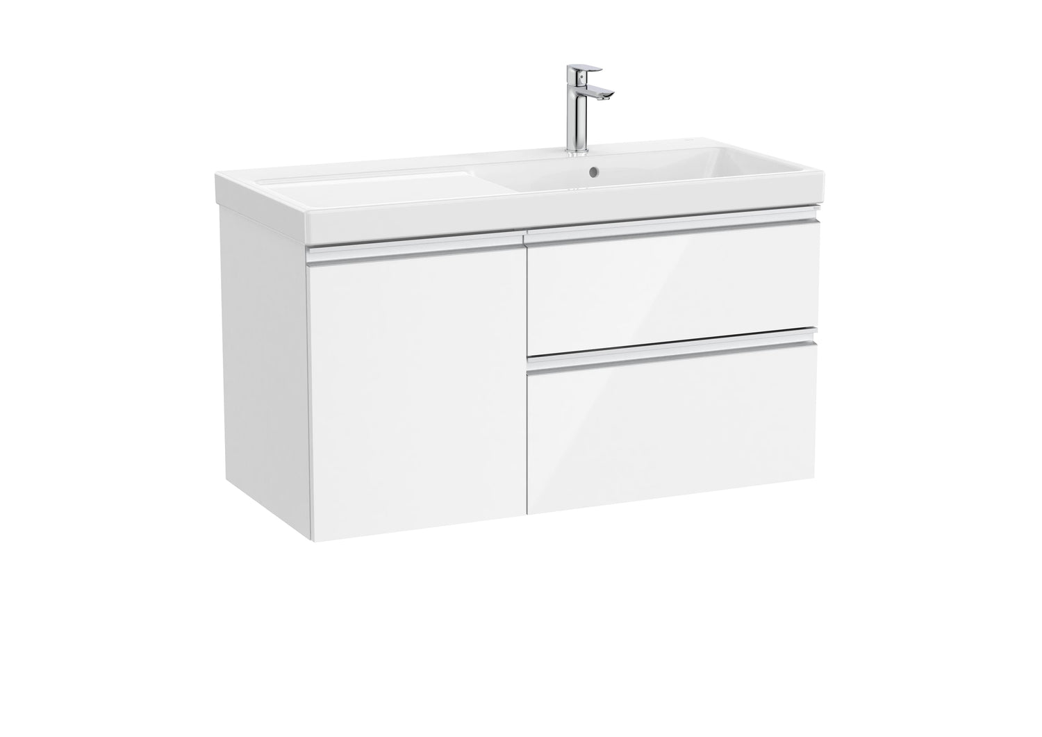 The Gap Vanity Unit 1 Door + 2 Drawer Right-Hand 1000mm