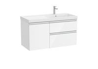 The Gap Vanity Unit 1 Door + 2 Drawer Right-Hand 1000mm