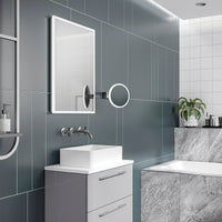 Cirque Illuminated Magnifying Bathroom Mirror