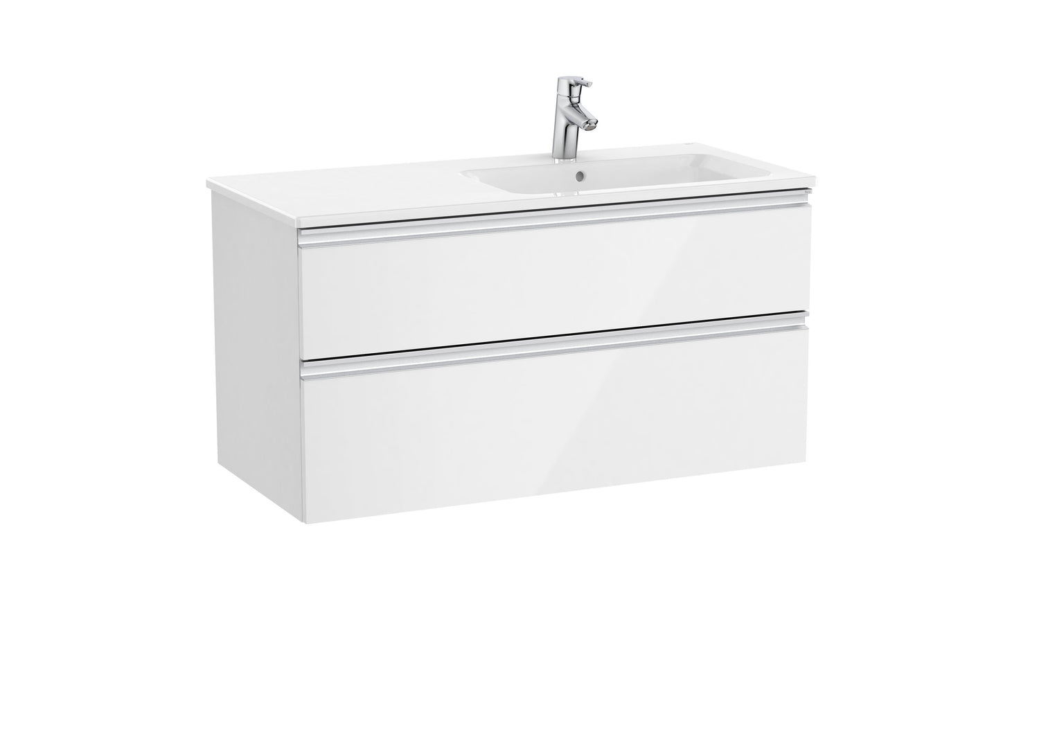 The Gap Vanity Unit 2 Drawer Right-Hand 1000mm