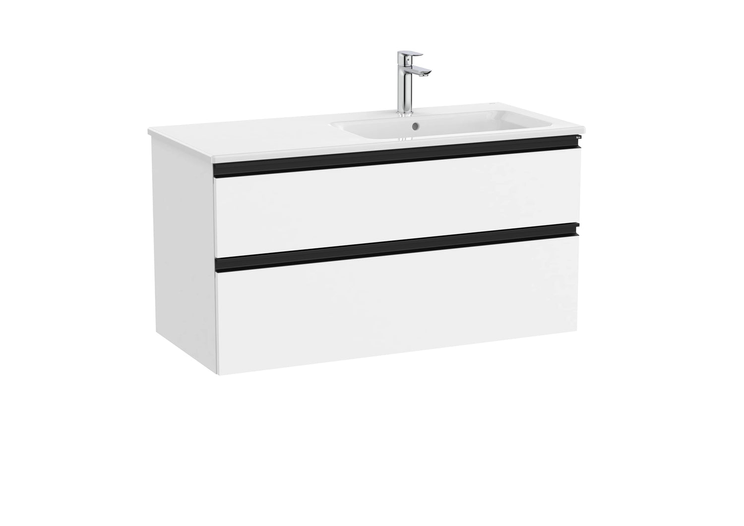 The Gap Vanity Unit 2 Drawer Right-Hand 1000mm