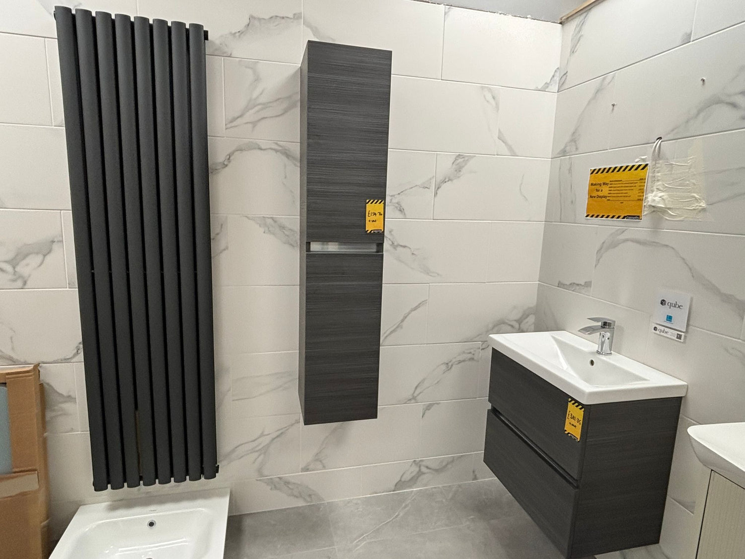 Utopia Qube Vanity Unit, Basin, Tallboy Unit & Tap