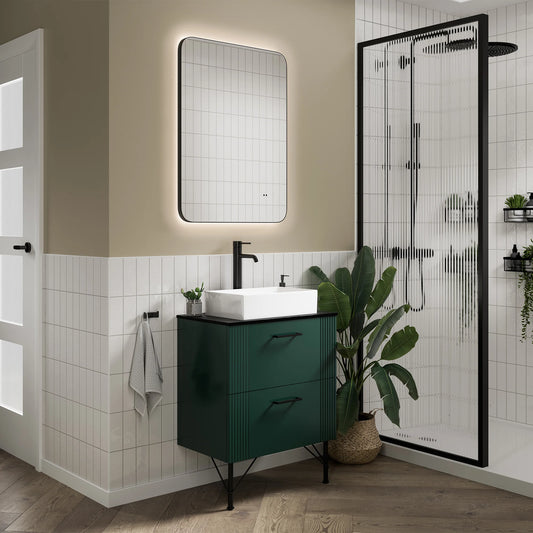 Arcane Illuminated Frame Bathroom Mirror Curve