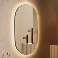 Arcane Illuminated Frame Bathroom Mirror Pill