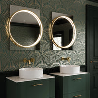 Solas Round Illuminated Bathroom Mirror