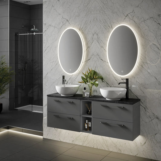 Arena Large Oval Bathroom Mirror