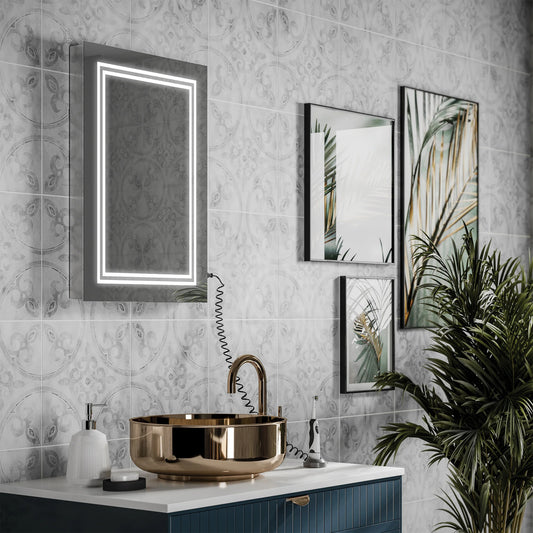 Boundary LED Border Bathroom Mirror