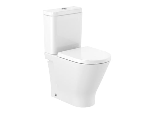 The Gap Round Rimless Close-Coupled Back-To-Wall WC Pan - Comfort Height