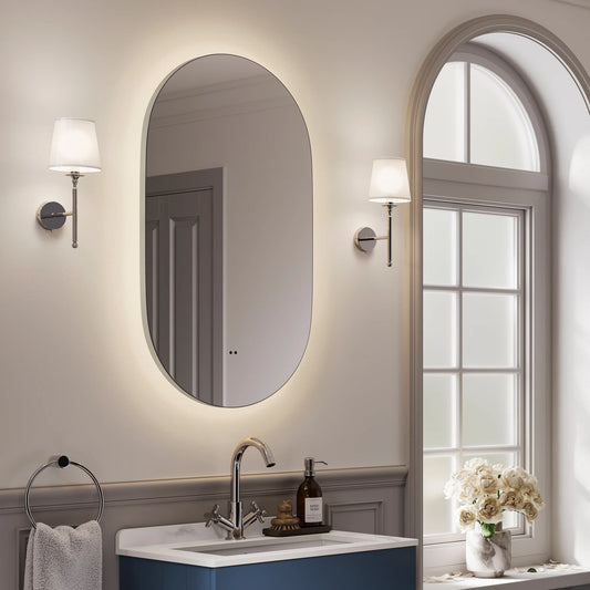 Arcane Illuminated Frame Bathroom Mirror Pill