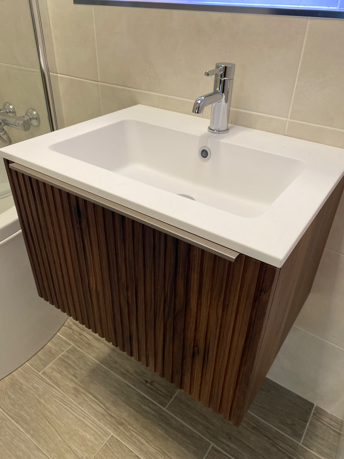 Salgar Biba Walnut Vanity Unit & Basin Mixer