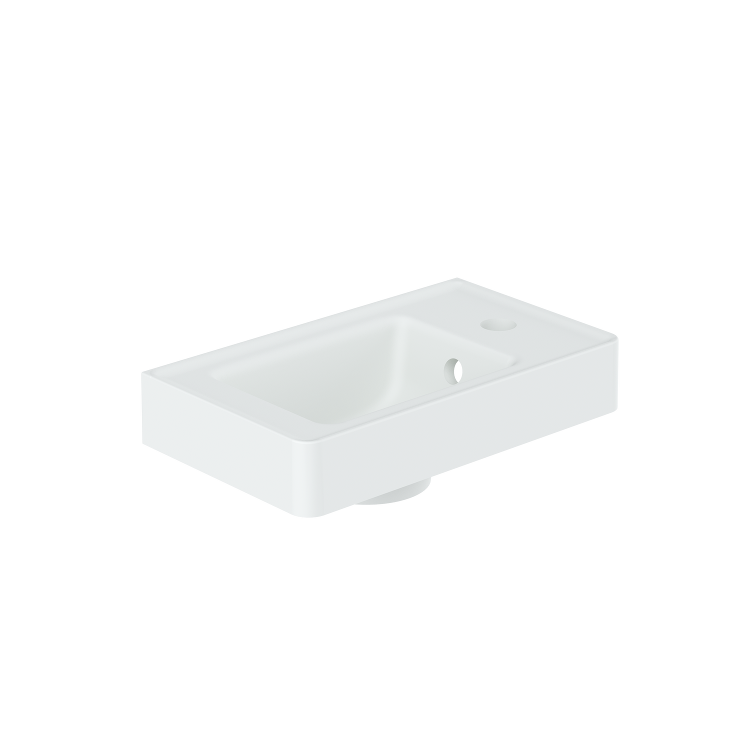 Cameo Ceramic Cloakroom Basin Right Tap Hole 400mm