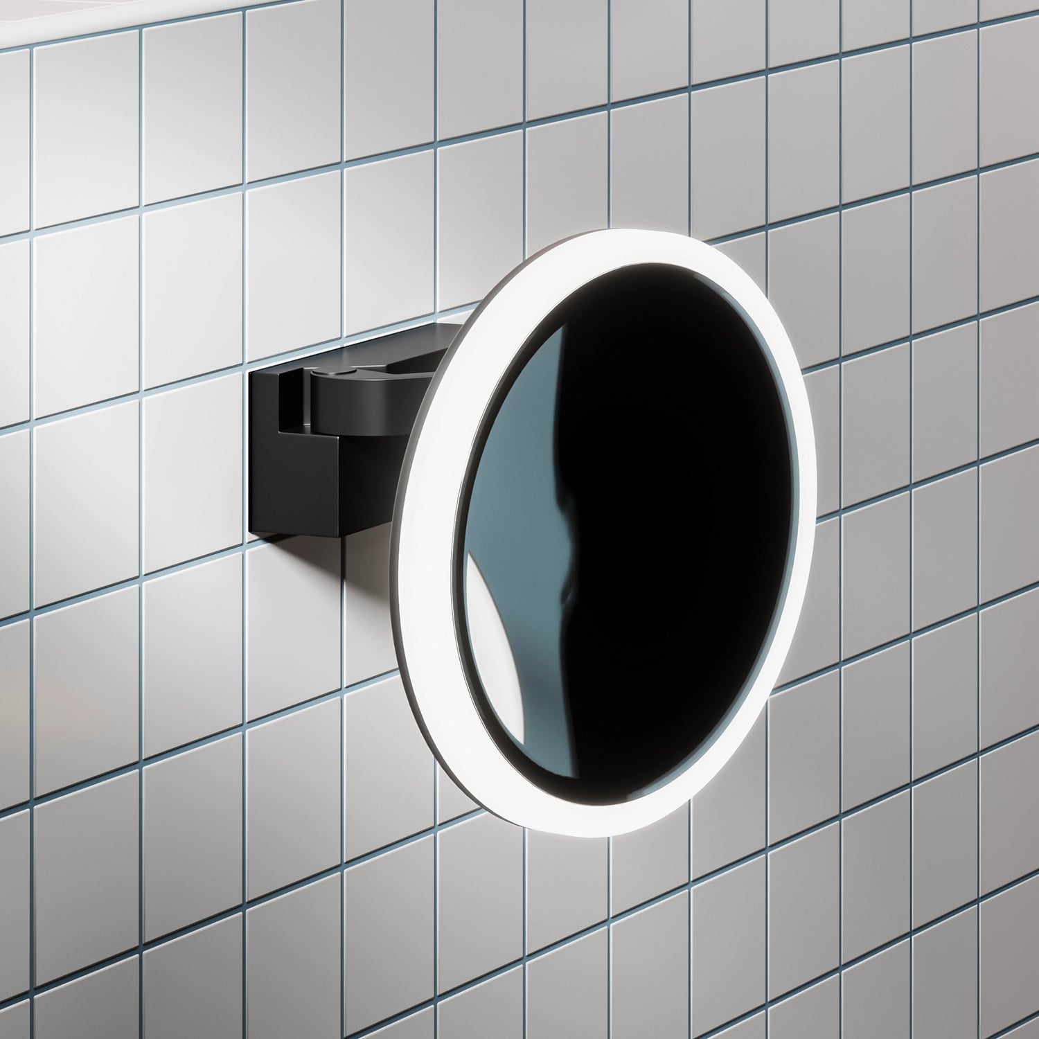 Cirque Illuminated Magnifying Bathroom Mirror