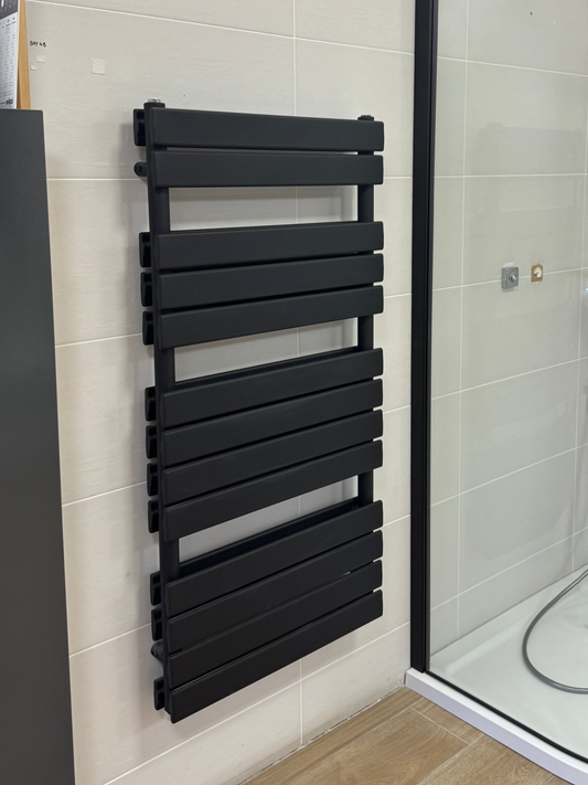 Aqualla Source Matt Black Towel Radiator
