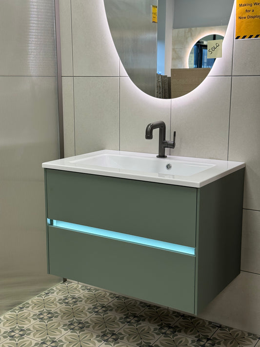 Pelipal Series 6010 770mm Unit, 780mm Basin & Aqualla Kyloe Side Lever Tap