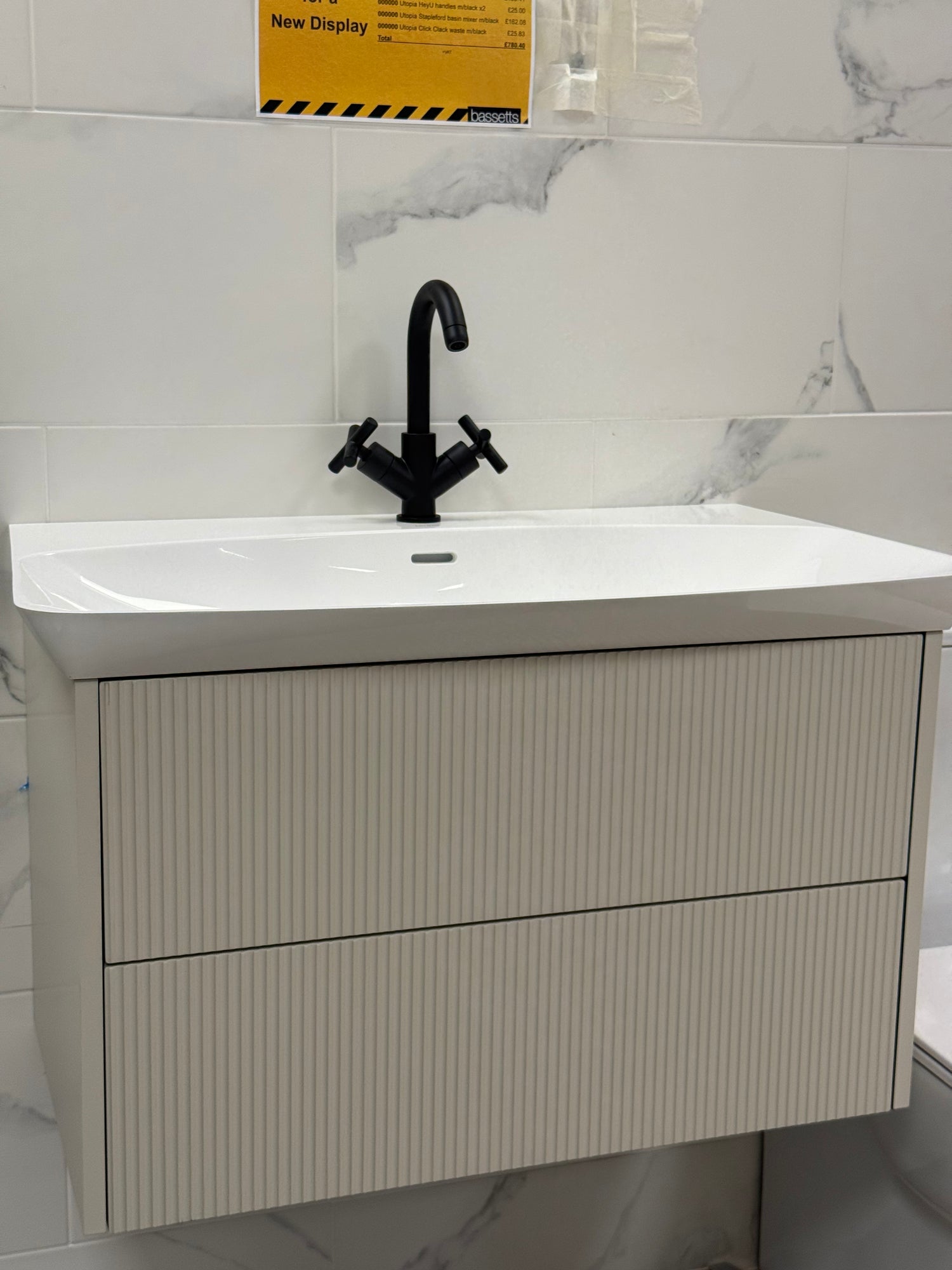 Utopia HeyU Linear Vanity Unit, Basin & Tap