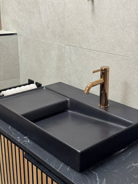 Roca Horizon Vanity Unit, Black Basin & Ona Basin Mixer