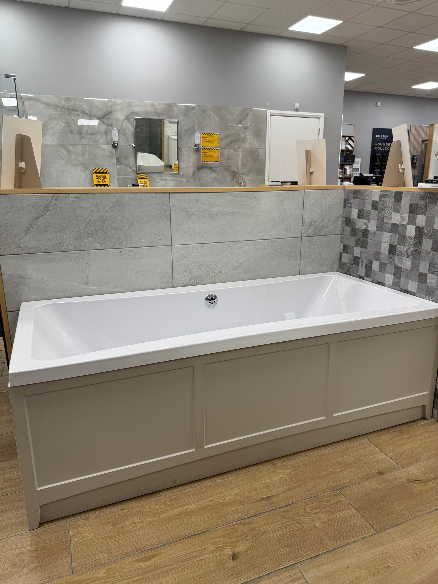 Aqualla Qube Double-Ended Bath & Utopia Downton Front & End Panels