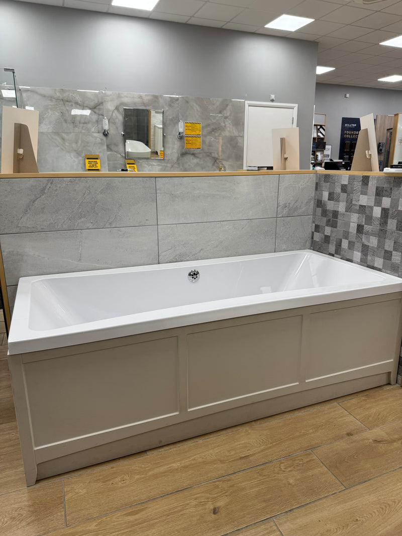 Aqualla Qube Double-Ended Bath & Utopia Downton Front & End Panels