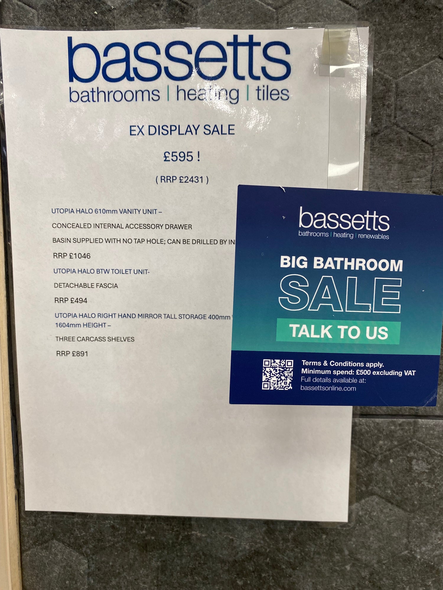 Utopia Halo Vanity Unit, Toilet Unit & Mirror Tall-Boy Unit