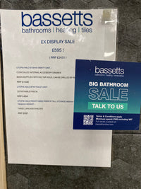 Utopia Halo Vanity Unit, Toilet Unit & Mirror Tall-Boy Unit