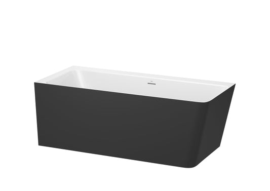 Ona Stonex® Bathtub 1600X700 Corner Left-Hand - Black Exterior