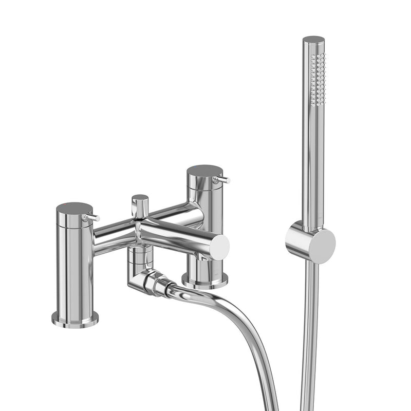 Safari Lever Deck Mounted Bath Shower Mixer + Wall Mounted Handset