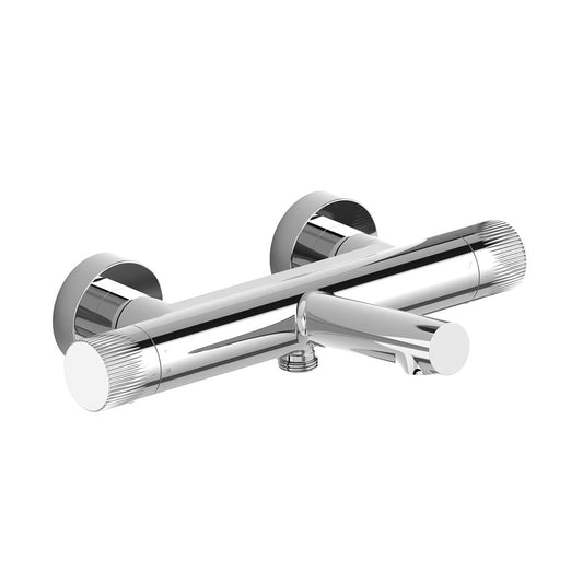Safari Leverless Wall Mounted Exposed Thermostatic Bath Shower Mixer