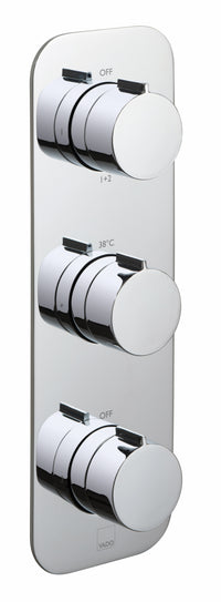 Tablet 3 Outlet Thermostatic Valve All-Flow
