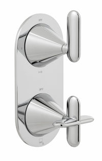2 Outlet Thermostatic Valve with All-Flow