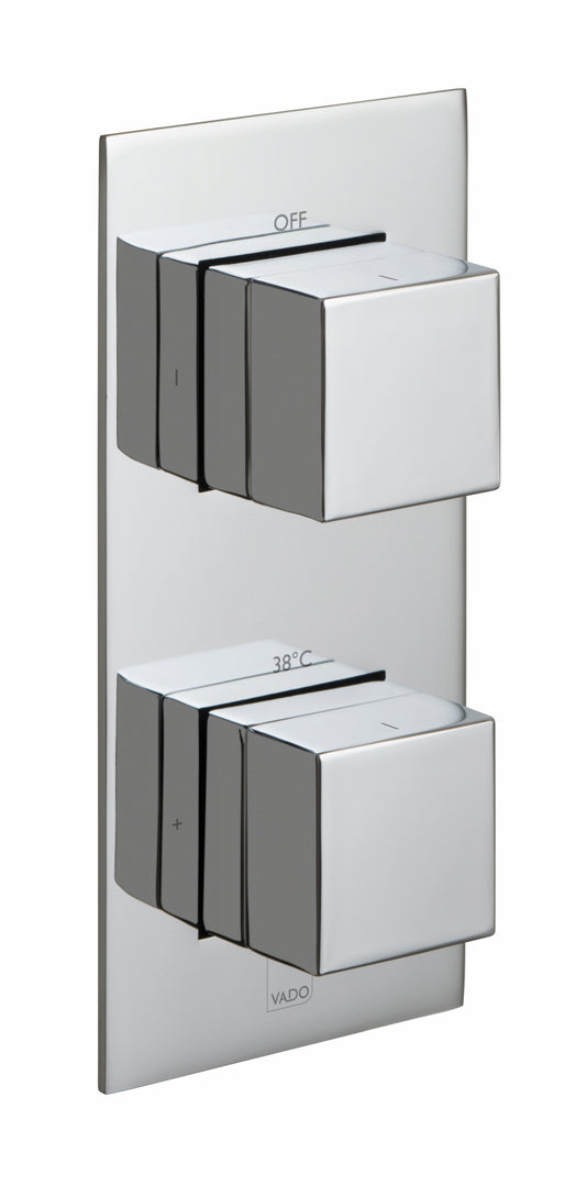 Tablet Notion Vertical Concealed Thermostatic Shower Valve, 1 Outlet 2 Handle