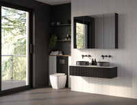 HeyU Twin Single Drawer Line Washbasin Unit 1200mm