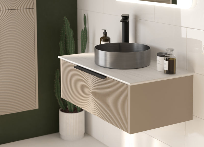 HeyU Single Drawer Line Washbasin Unit 600mm