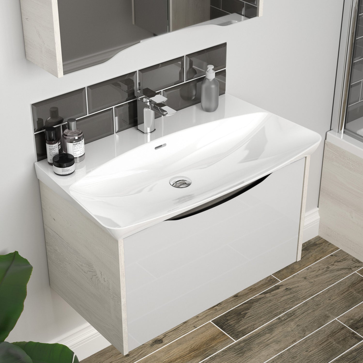 Lustre Washbasin Vanity Unit