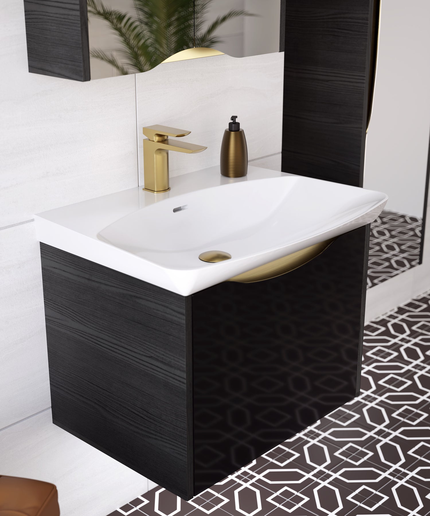 Lustre Washbasin Vanity Unit