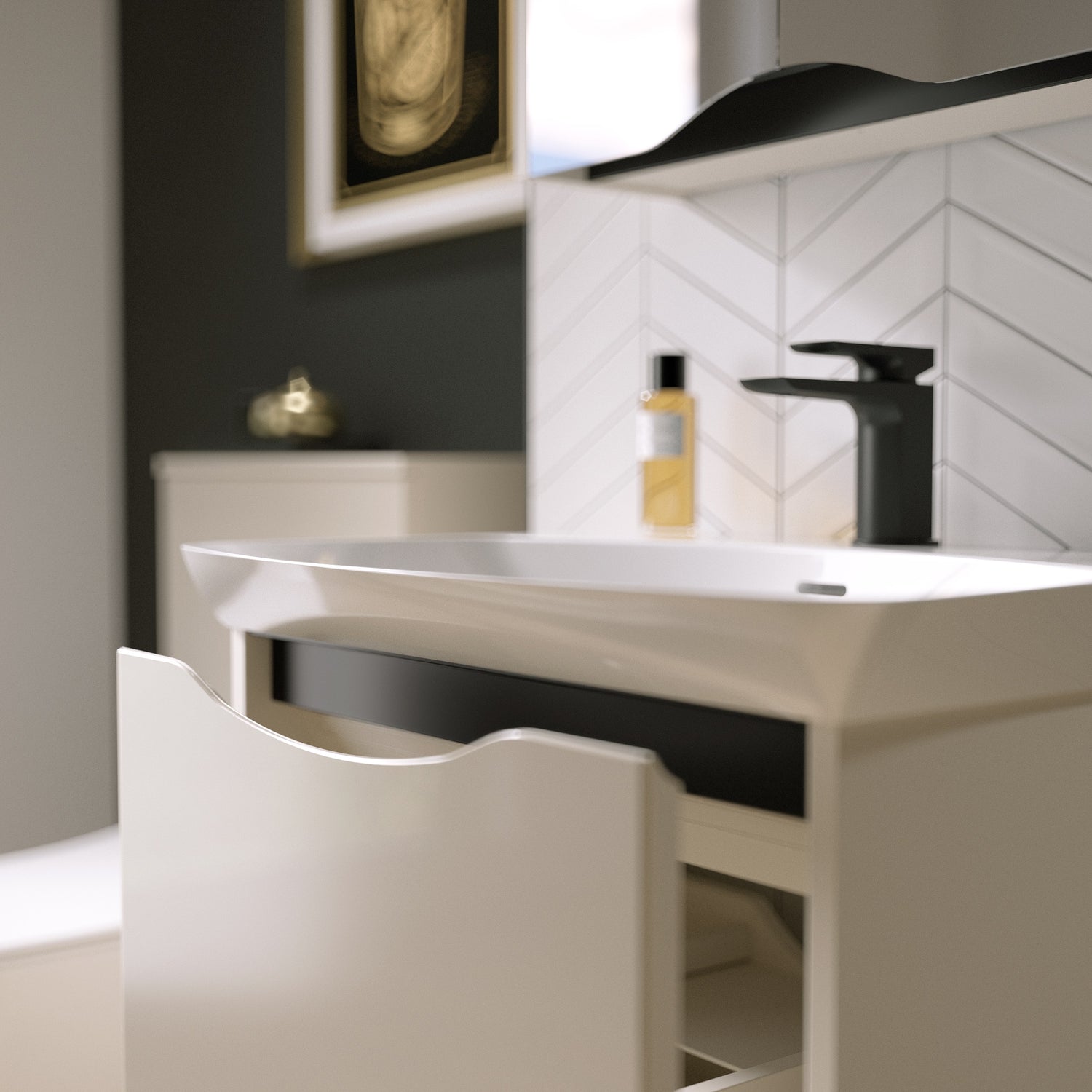 Lustre Washbasin Vanity Unit