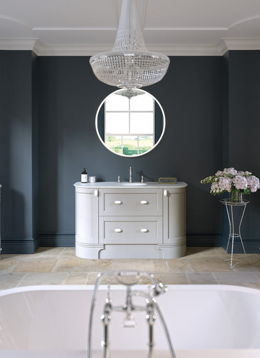 Roseberry Curved Freestanding Vanity Unit