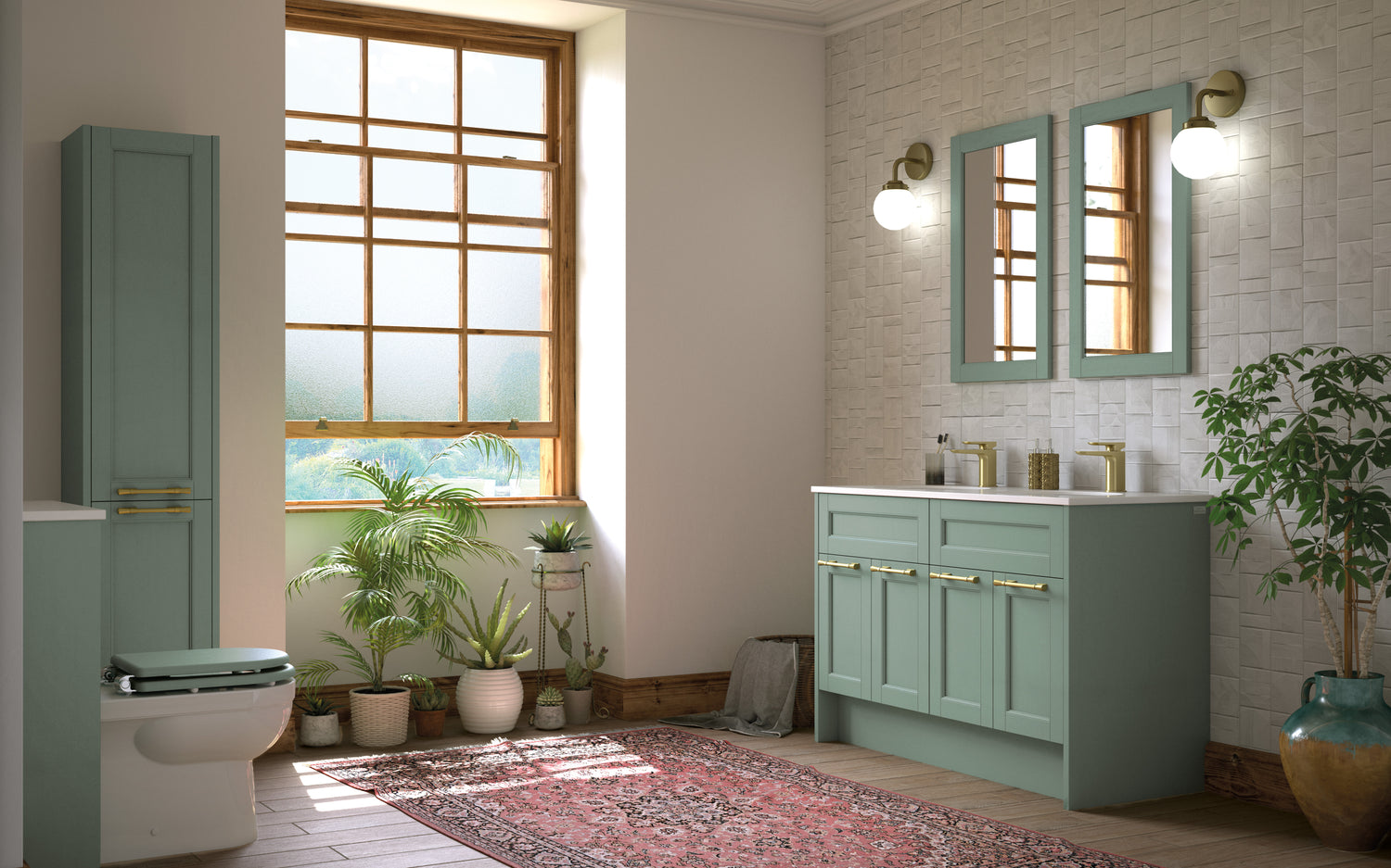 Roseberry Twin Free-Standing Vanity Unit